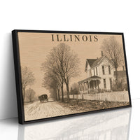 Illinois Homestead Autumn Road