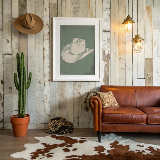 Weathered Rancher's Dream - Vintage Cowboy Hat