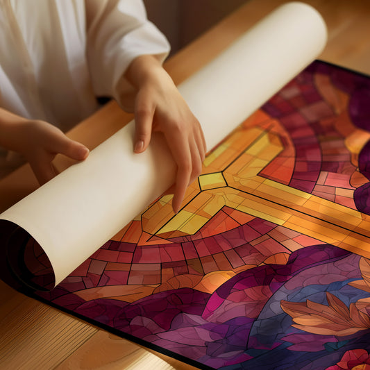 Sacred Light Among Garden Blooms