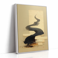 Ink Rivers Flow Through Golden Light