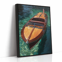 Mahogany Glides Through Emerald Waters