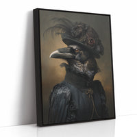 Elegantly Dressed Regal Raven