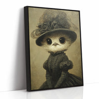 Regal Owl in Elegant Attire