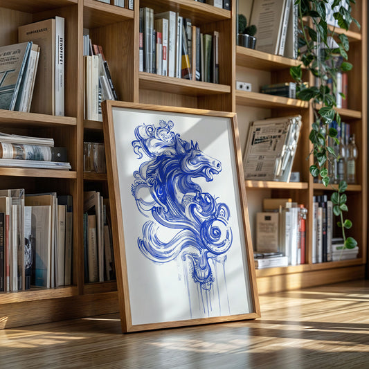Wild Horses Dance In Indigo
