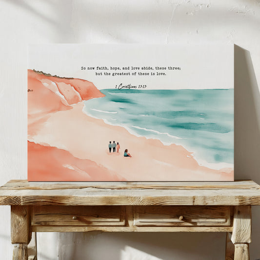 Faith Hope and Love on the Shore