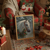 Winter's Grace Adorns Noble Steed