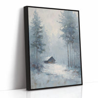 A Cabin Lost in Frosted Haze
