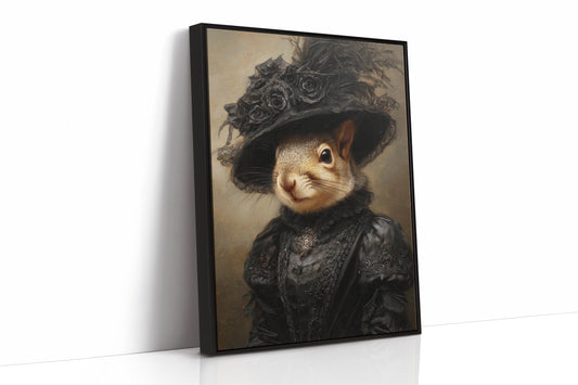 Regal Squirrel in Victorian Attire