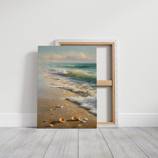 Shoreline Whispers Beneath Azure Skies