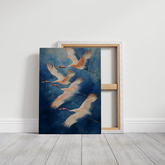 Dancing Cranes Paint The Sky