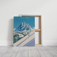 Alpine Skier Peak Descent