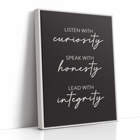 Listen Speak Lead With Integrity