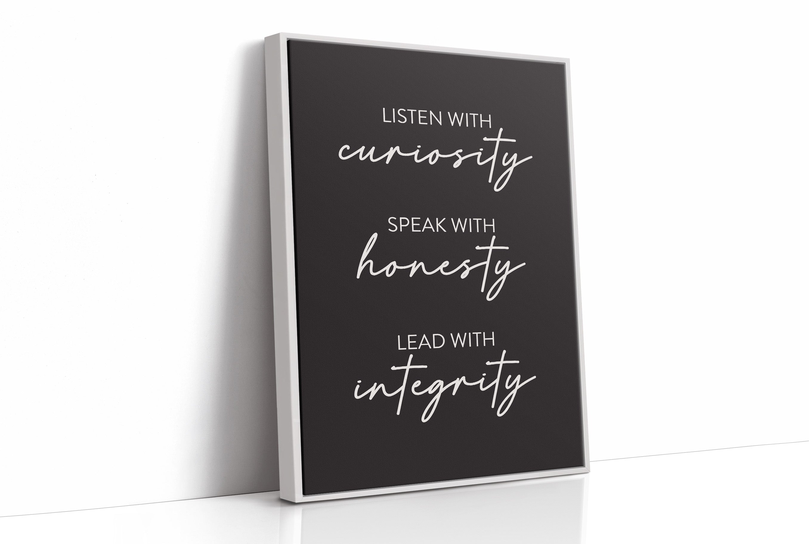 Listen Speak Lead With Integrity
