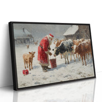 Winter Barn Brings Christmas To Cows