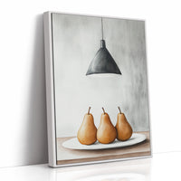 Three Pears Under Industrial Light