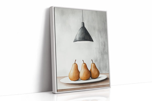Three Pears Under Industrial Light