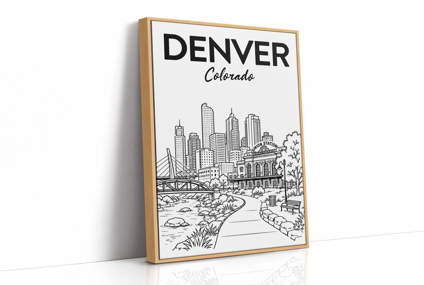 Denver, Union Station Line Art