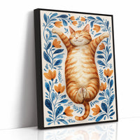 Sun-Kissed Paws and Floral Embrace