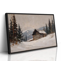 Mountain Cabin Waits For Spring