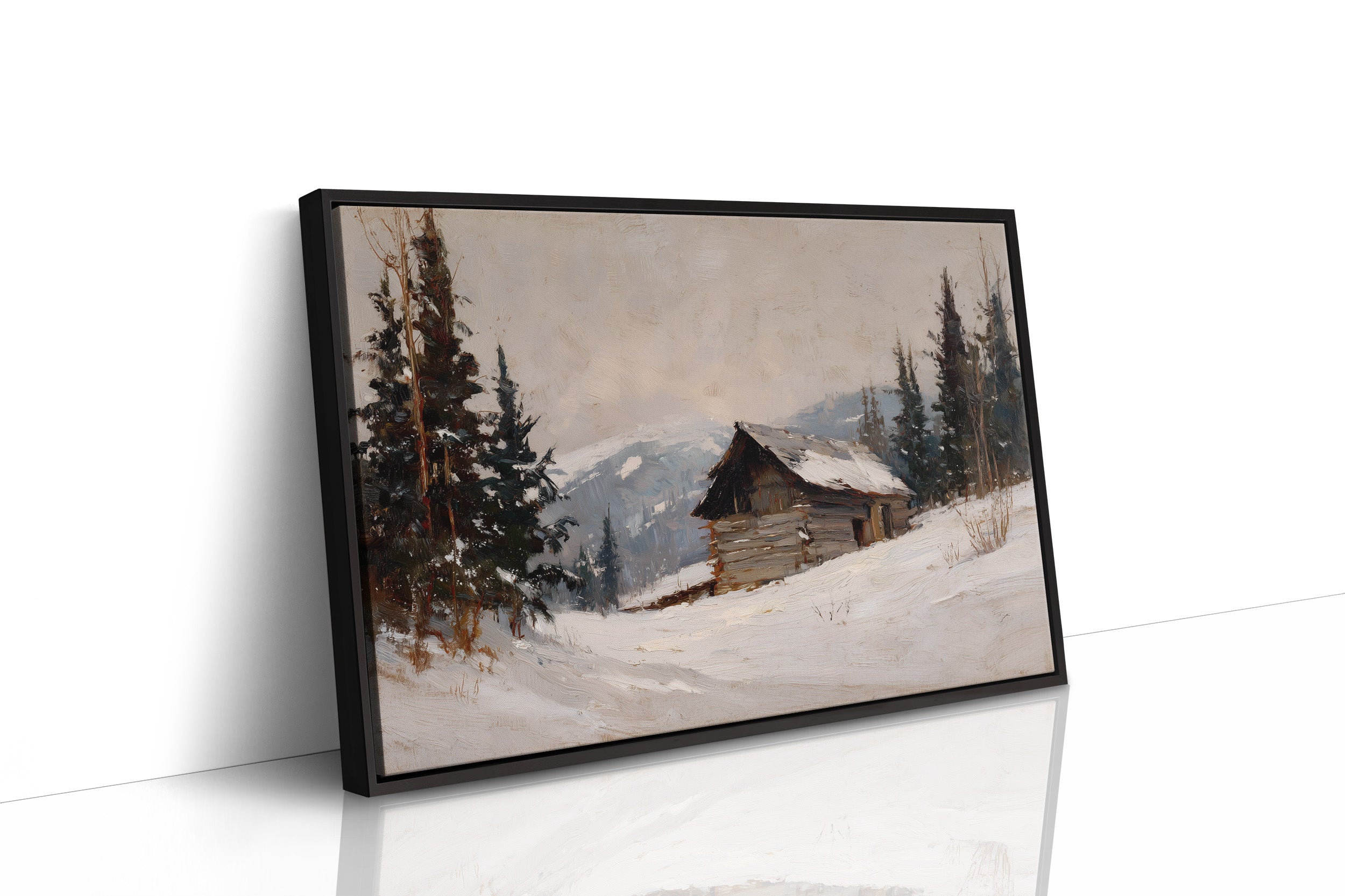 Mountain Cabin Waits For Spring