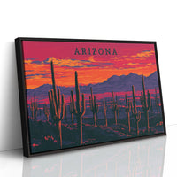 Arizona Saguaro Sunset Silhouettes