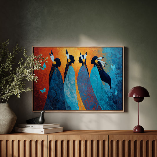 Blue Spirits Dance With Butterflies