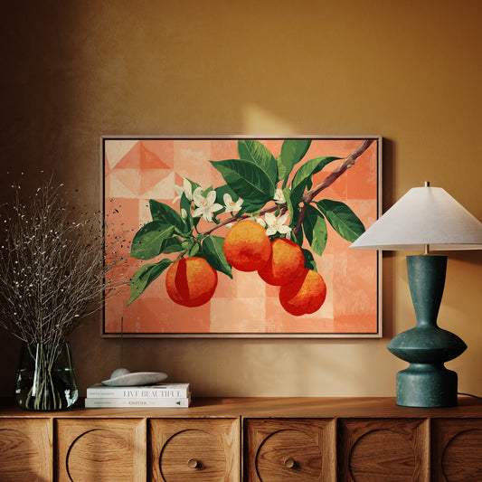 Citrus Blossoms Dance In Coral