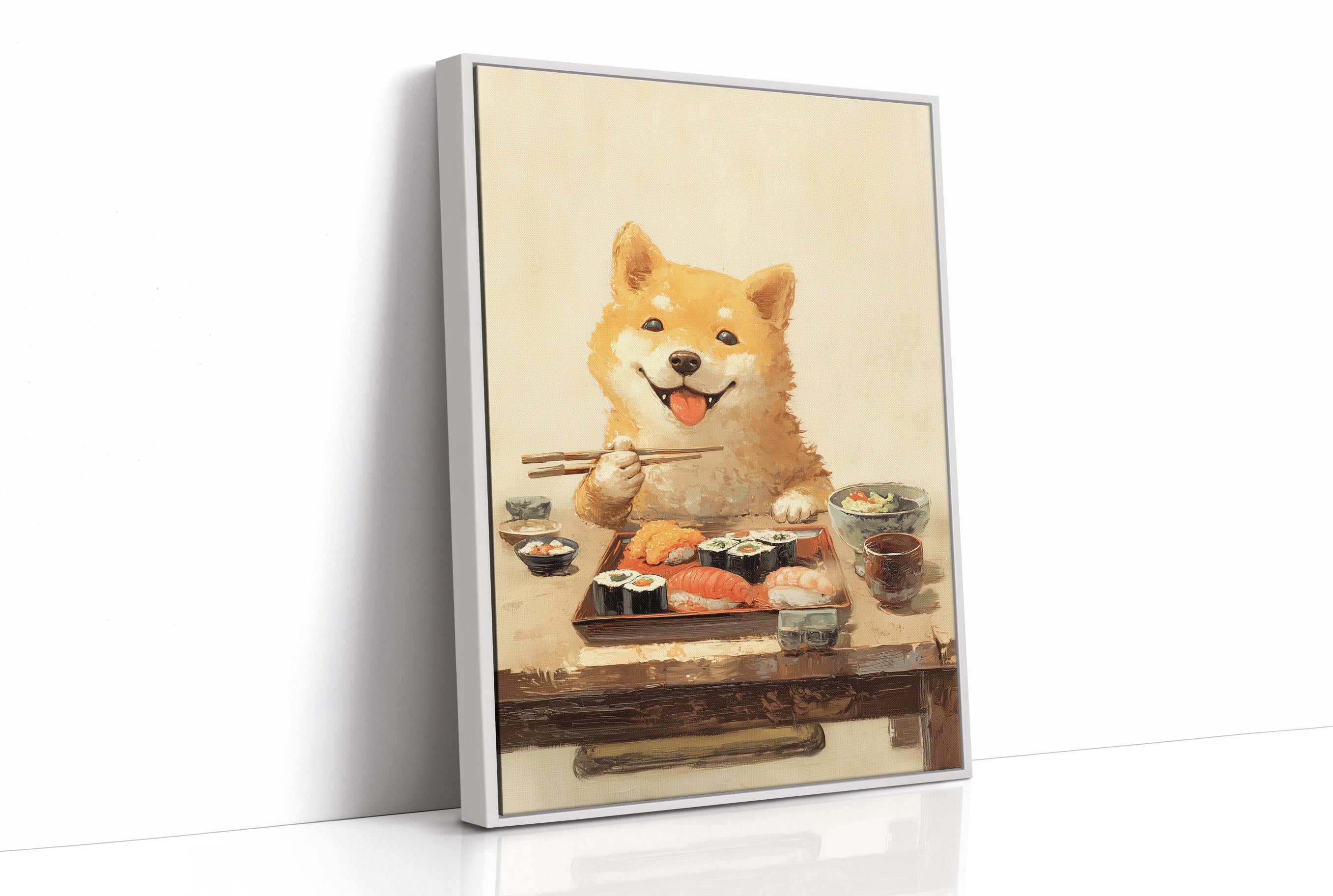 Sushi Night With Happy Shiba