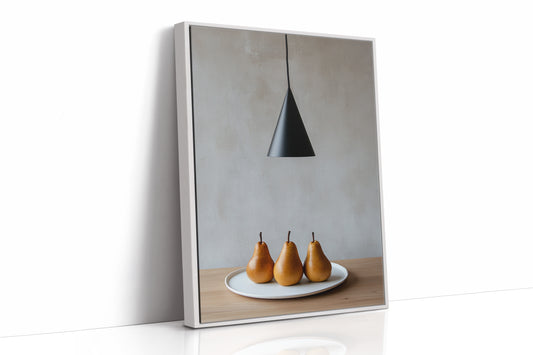 Three Pears Under Modern Light