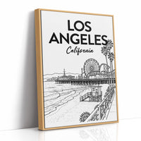 Los Angeles, Pier Line Art