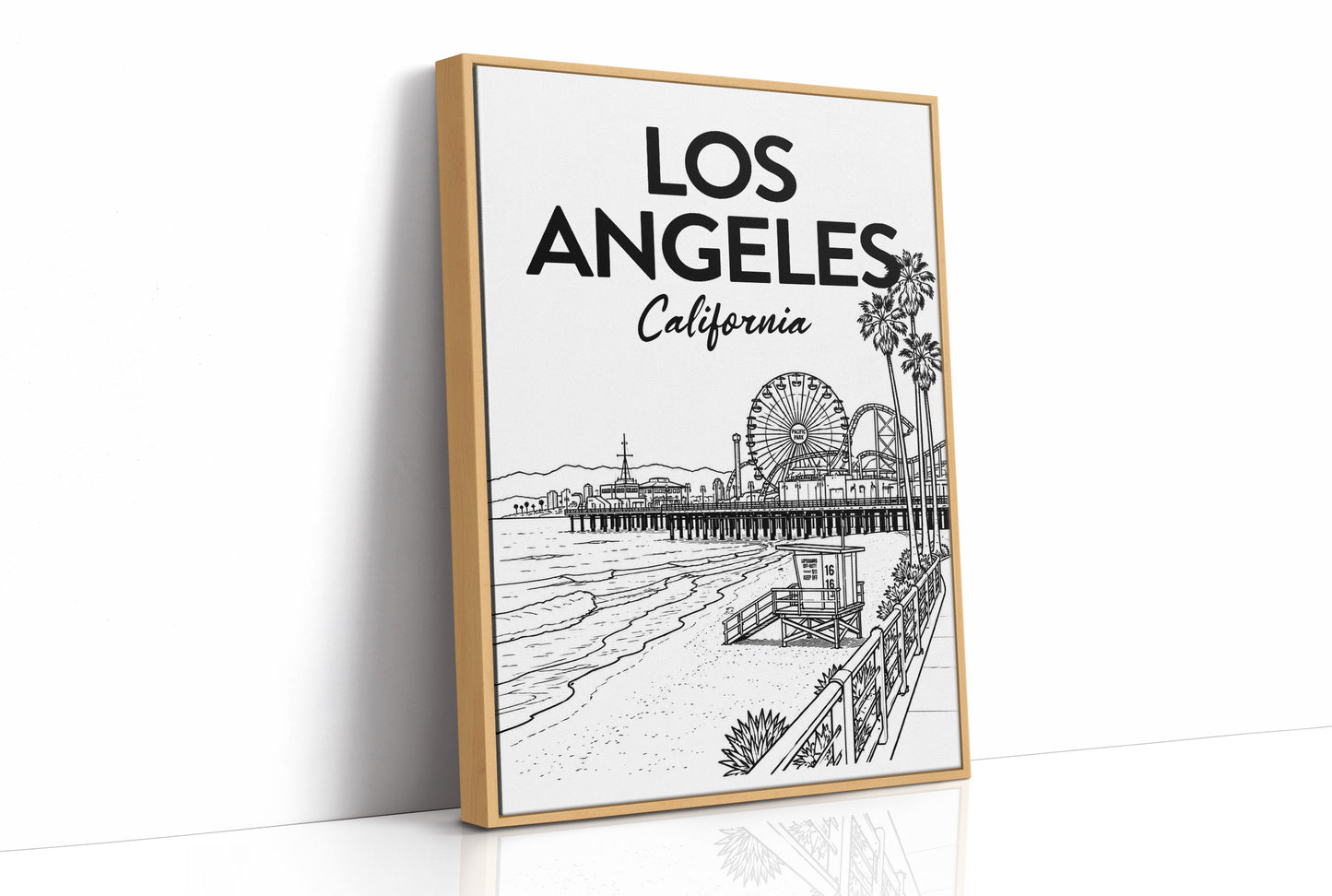Los Angeles, Pier Line Art