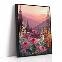 Sunset Serenade Over Wild Blooms