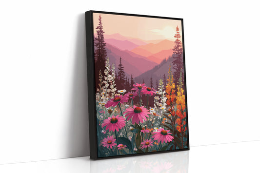 Sunset Serenade Over Wild Blooms