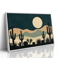Cactus Garden Beneath the Moon