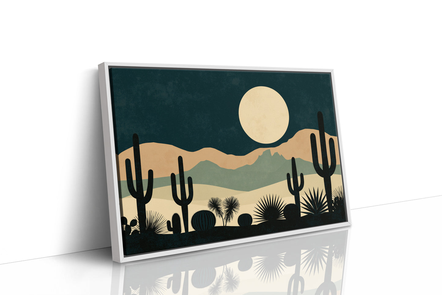 Cactus Garden Beneath the Moon