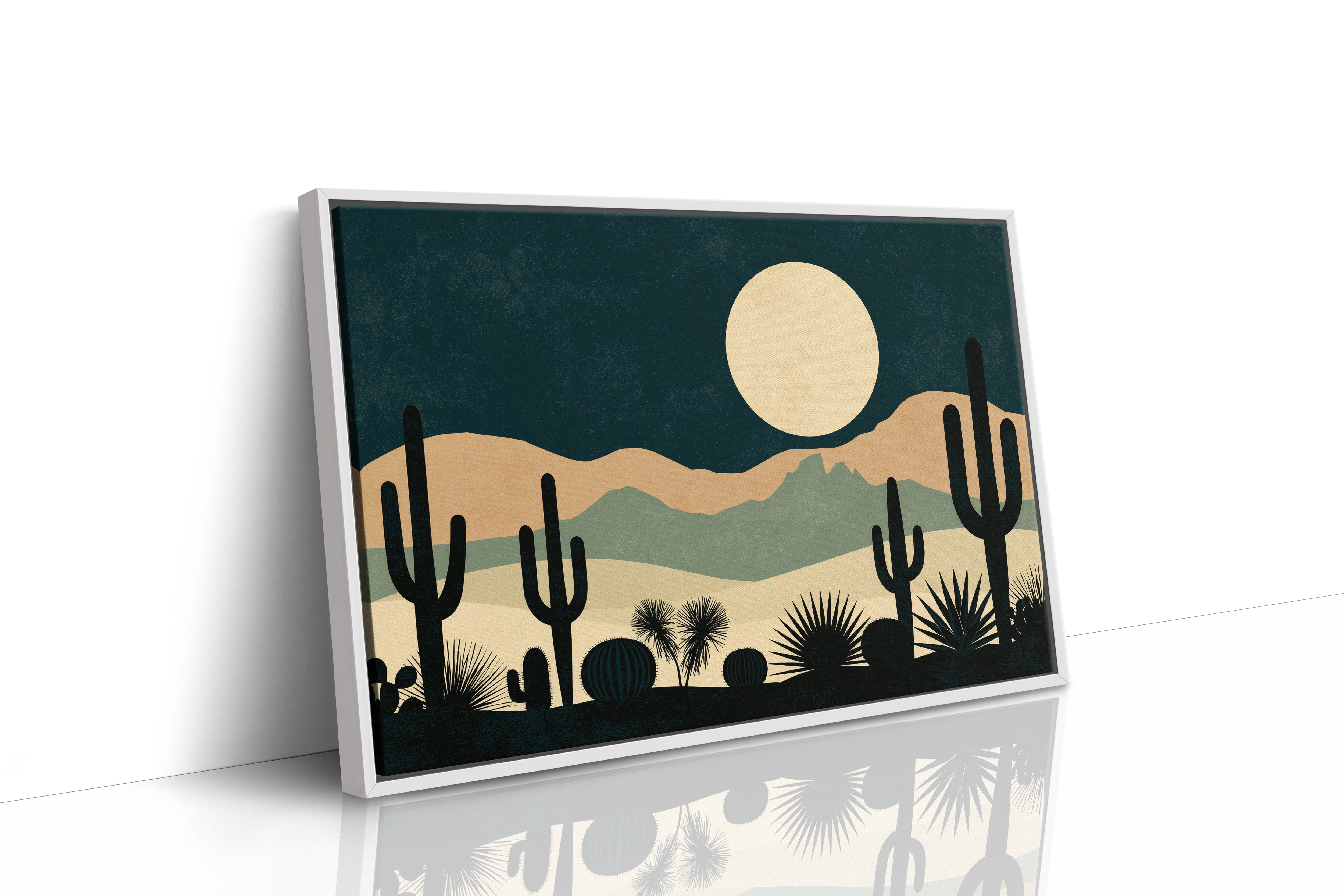 Cactus Garden Beneath the Moon
