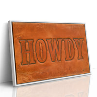 Howdy, Tooled In Leather
