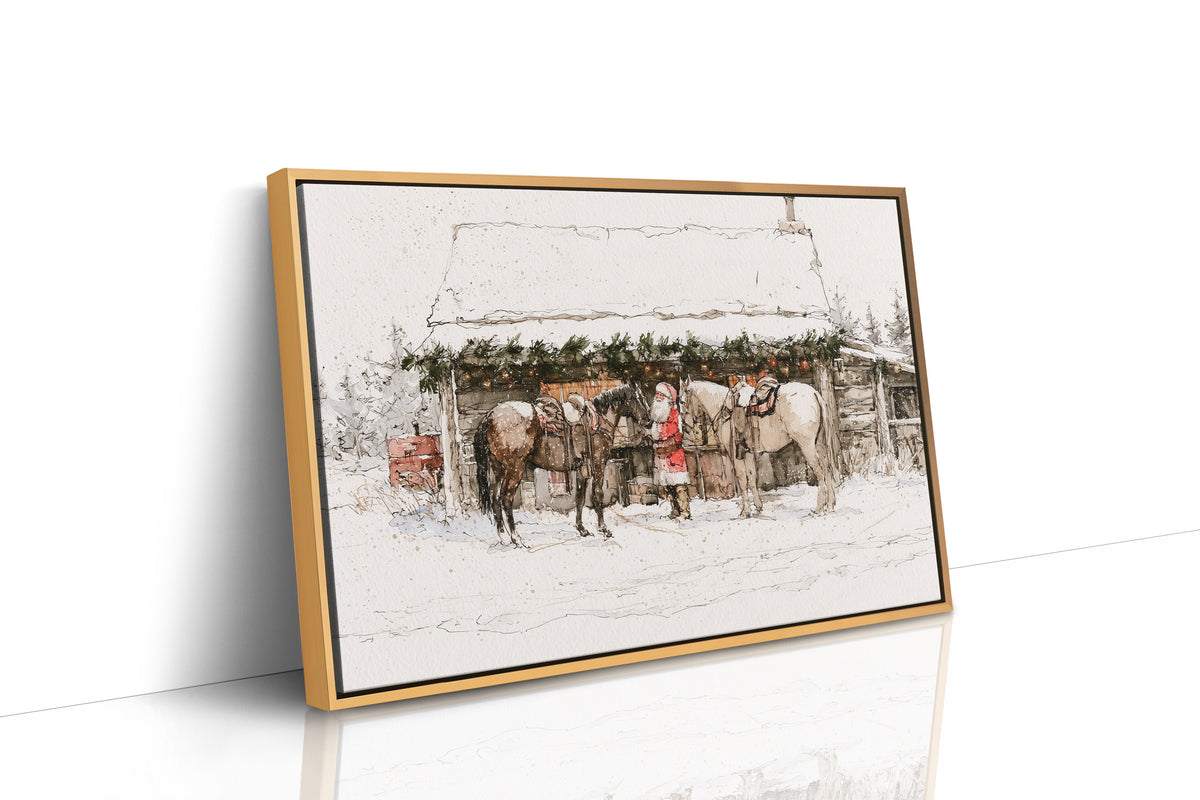 Santa's Snowy Stable Stop