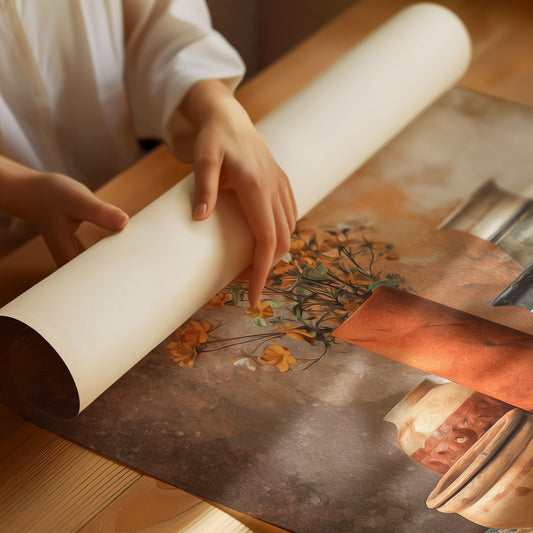 Clay Vessels Hold September's Last Blooms