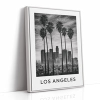 Downtown Skyline Palm Silhouettes