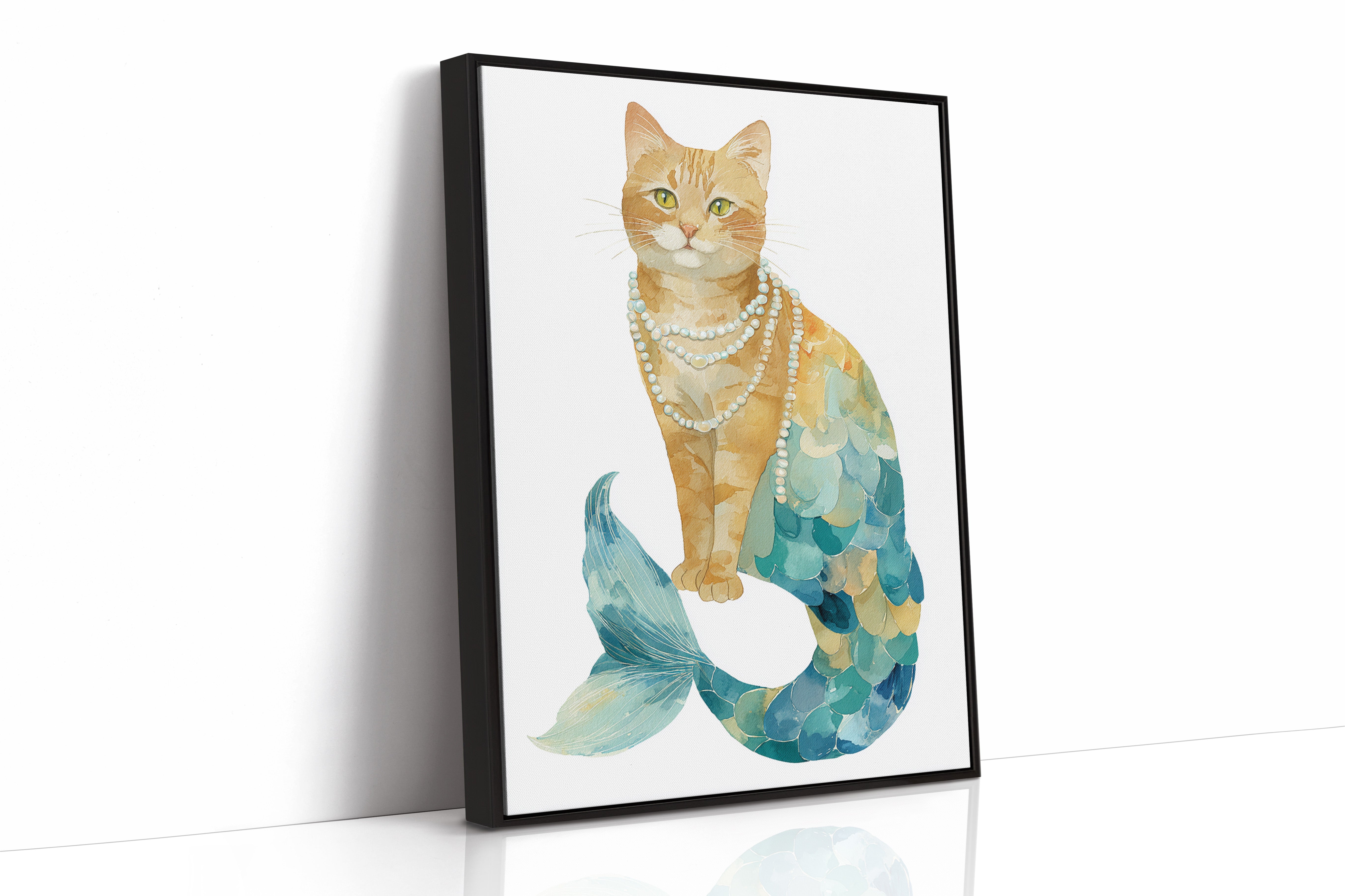 Emerald Tides and Feline Grace