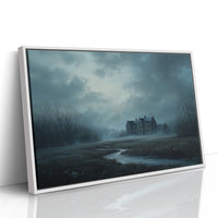 Forgotten Manor Under Stormy Skies