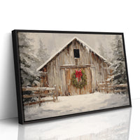 Winter Finds The Old Barn Door