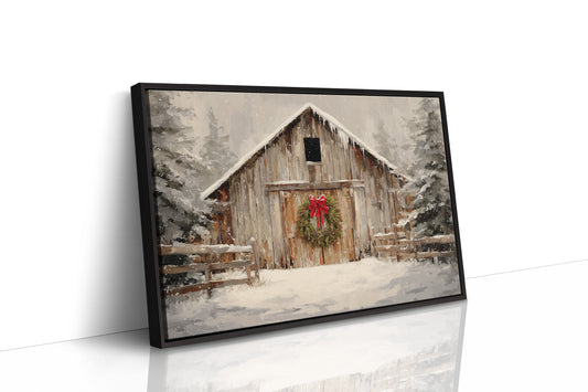 Winter Finds The Old Barn Door