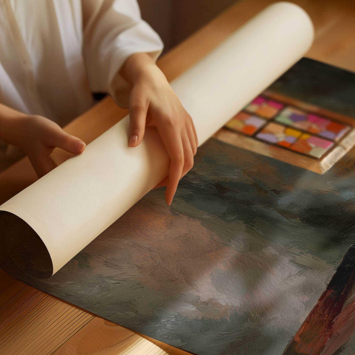 Stained Light Paints Sacred Floors