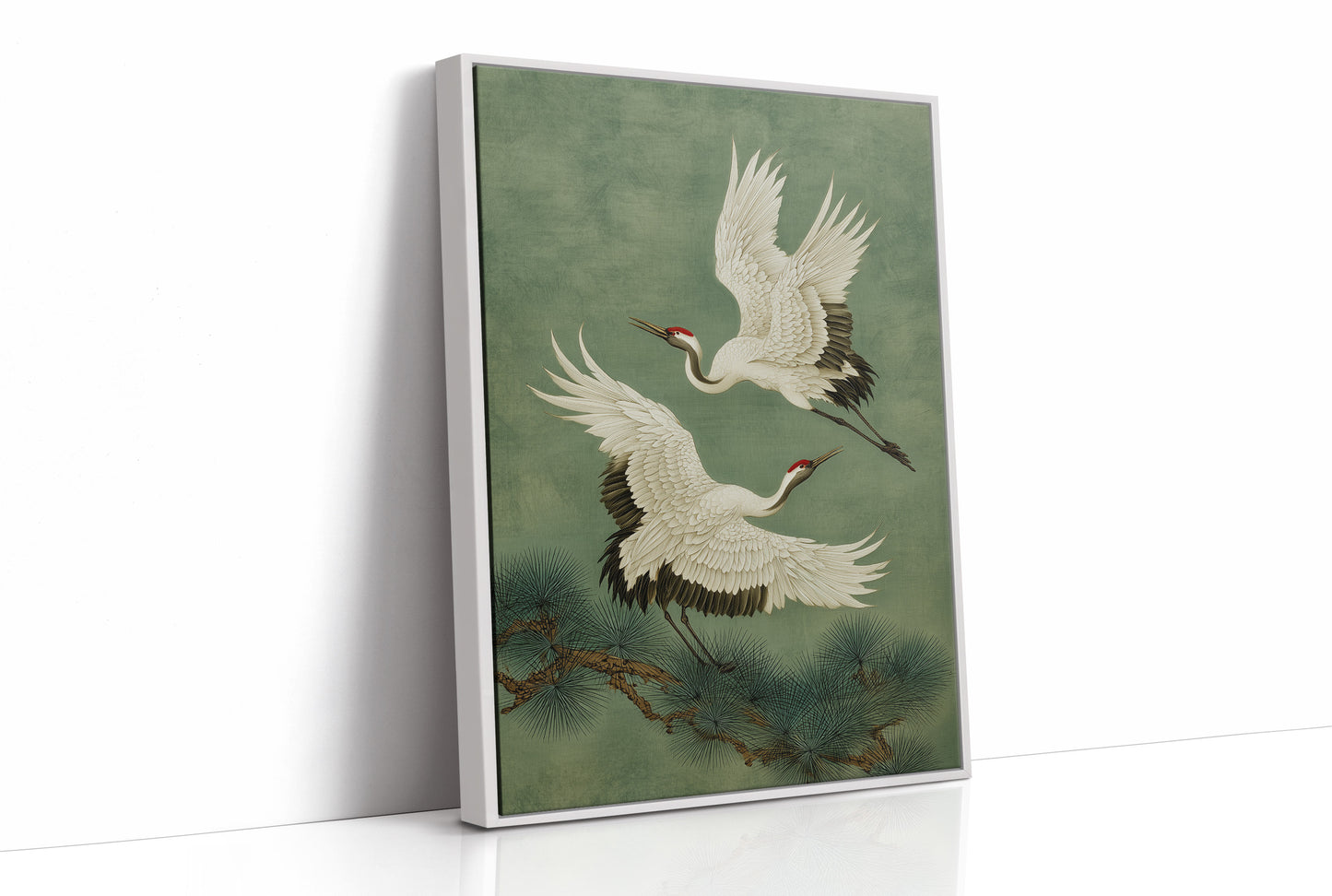 Cranes Dance Among Pine Needles