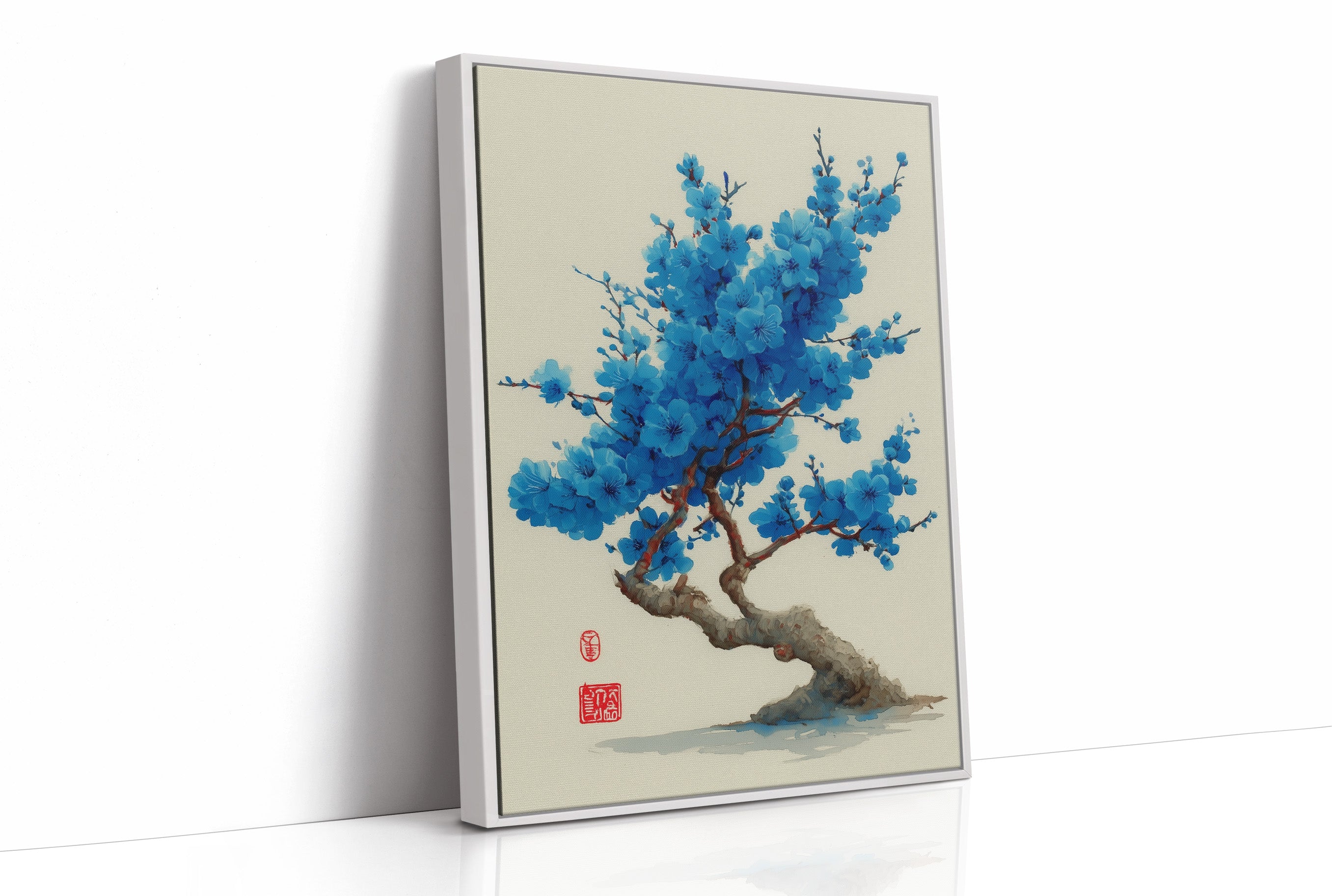 Azure Blossoms Above City Spirits