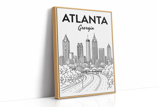 Atlanta, Highway Line Art