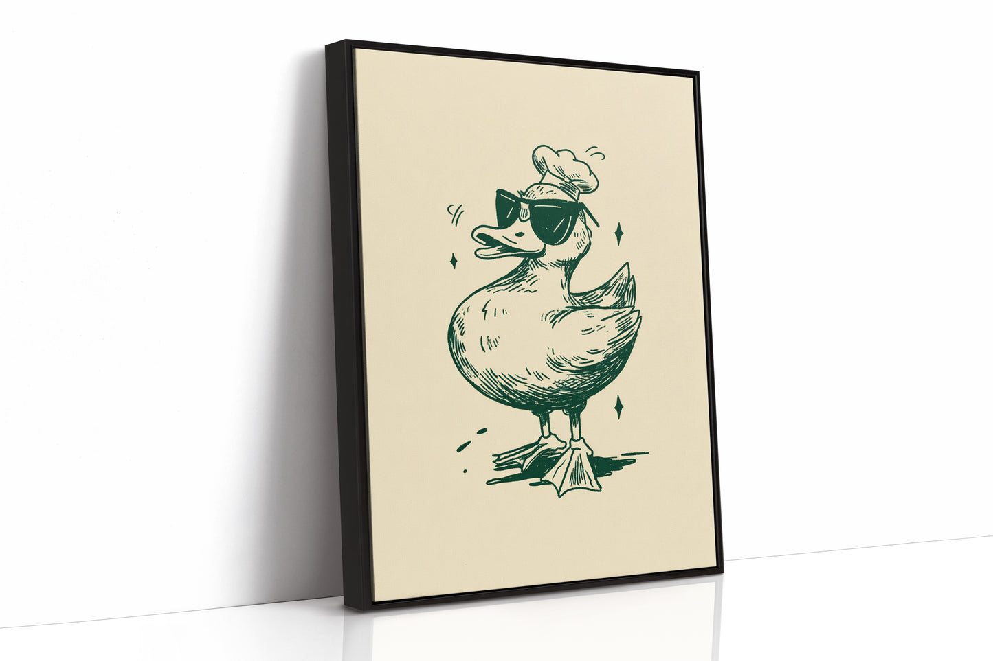 The Chef Duck Struts Proudly