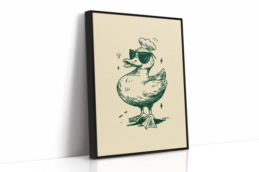 The Chef Duck Struts Proudly